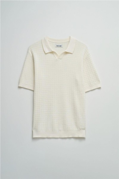 Polo Salsa en malha tricotada