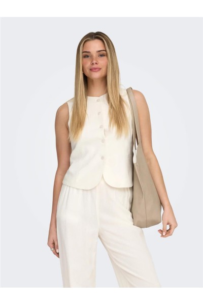 Chaleco Only Goa de lino