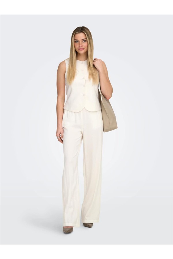 Chaleco Only Goa de lino