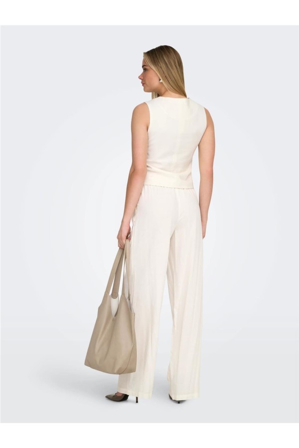 Chaleco Only Goa de lino