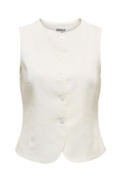 Chaleco Only Goa de lino