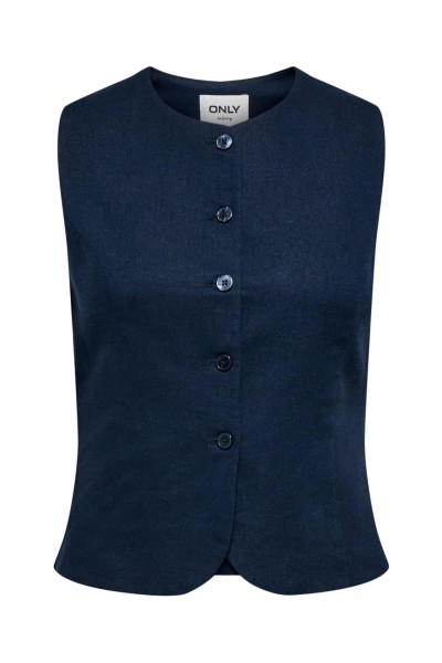 Chaleco Only Goa de lino