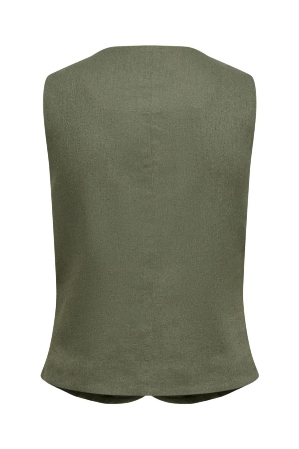 Chaleco Only Goa de lino