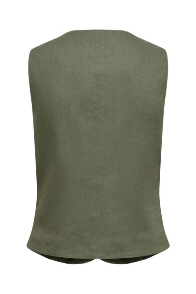 Chaleco Only Goa de lino