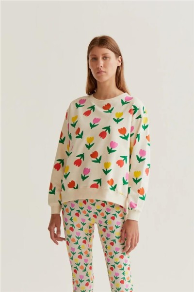 Sudadera Compañía Fantástica con estampado Multicolor Tulips