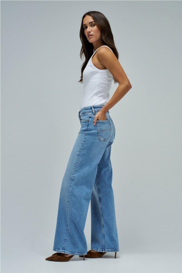 Vaquero Salsa low rise wide leg