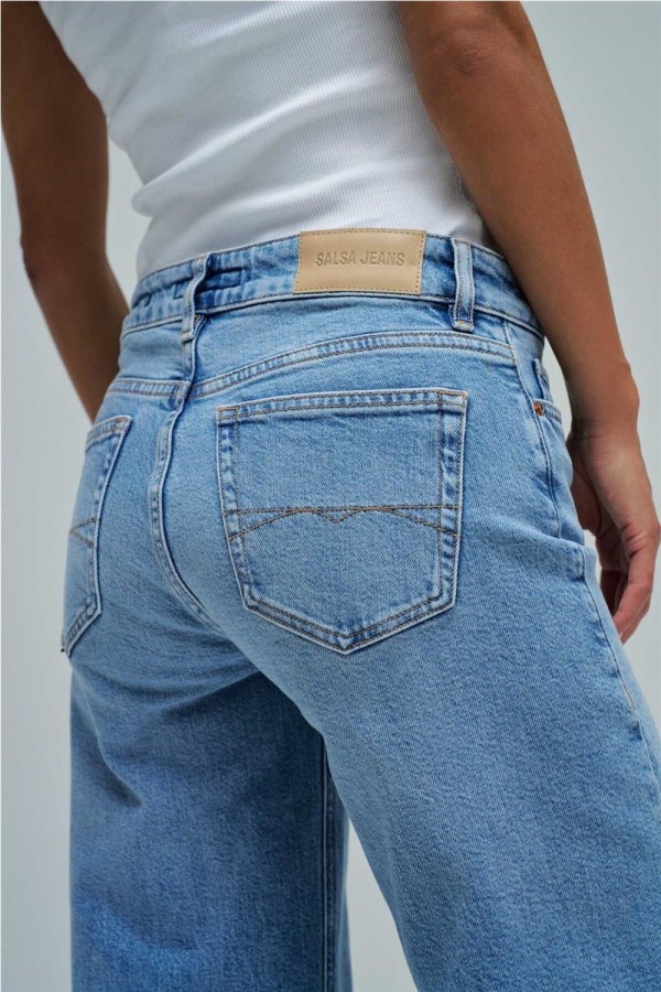 Vaquero Salsa low rise wide leg