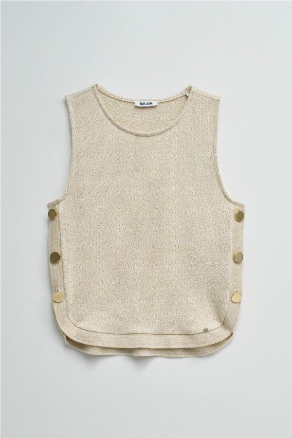 Top Salsa de punto con lurex