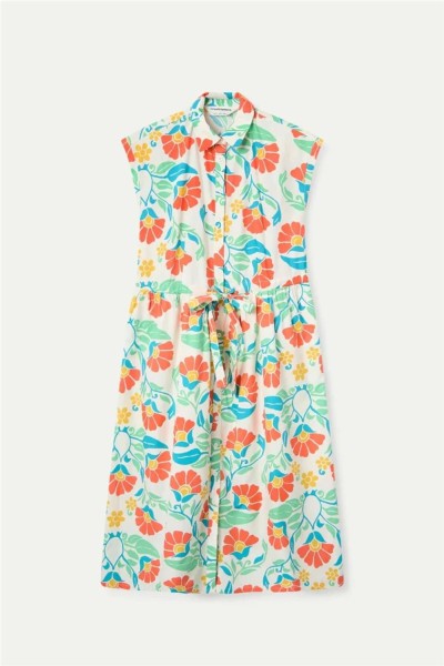 Vestido midi Compañía Fantástica con estampado Big Royal