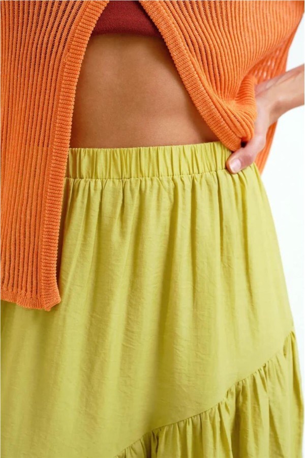 Falda larga Compañía Fantástica verde...