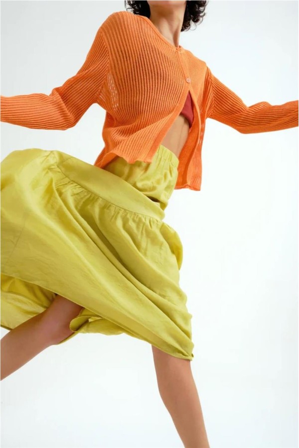 Falda larga Compañía Fantástica verde...