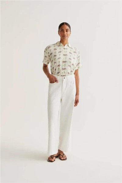 Camisa Compañía Fantástica con estampado elefante