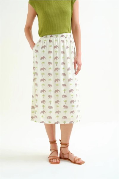 Falda Compañía Fantástica con estampado elefante