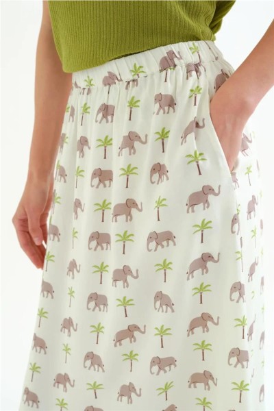 Falda Compañía Fantástica con estampado elefante