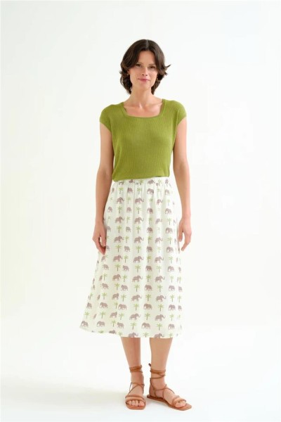 Falda Compañía Fantástica con estampado elefante