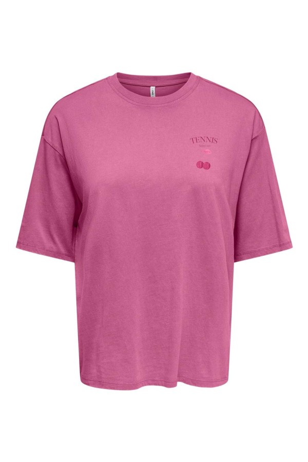 Camiseta Only Shania con dibujo en la espalda