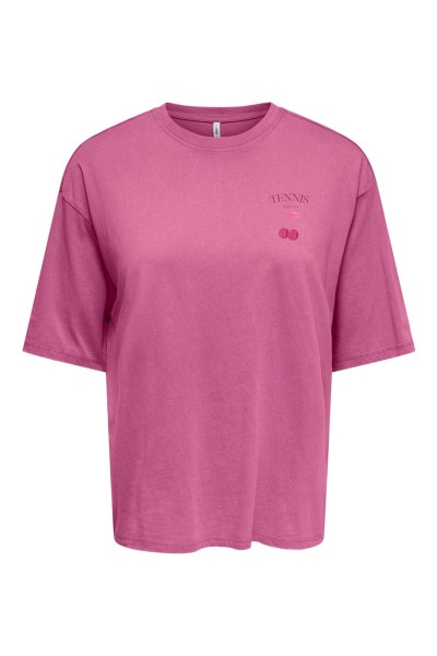 Camiseta Only Shania con dibujo en la espalda