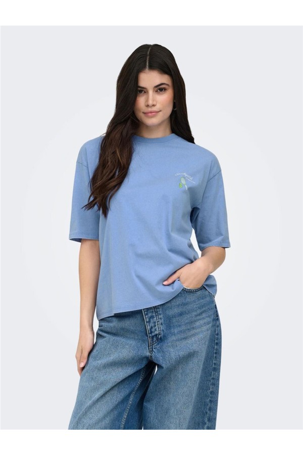 Camiseta Only Shania con dibujo en la espalda 2