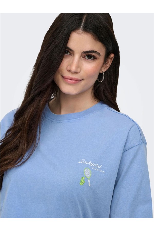 Camiseta Only Shania con dibujo en la...