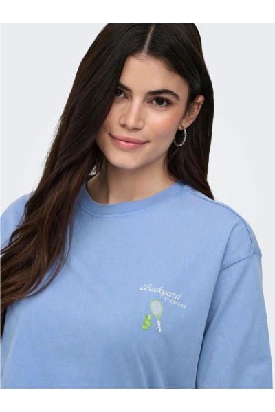 Camiseta Only Shania con dibujo en la espalda