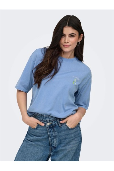 Camiseta Only Shania con dibujo en la espalda