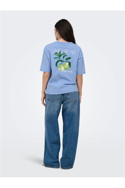 Camiseta Only Shania con dibujo en la espalda