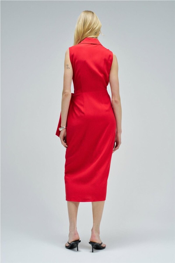 Vestido Salsa midi con lino