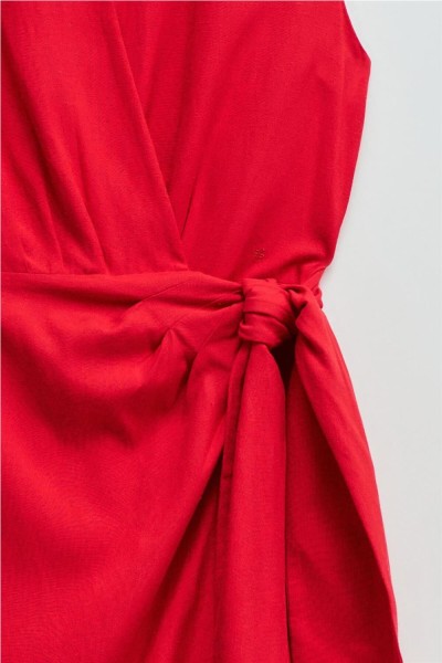 Vestido Salsa midi con lino