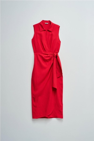 Vestido Salsa midi con lino