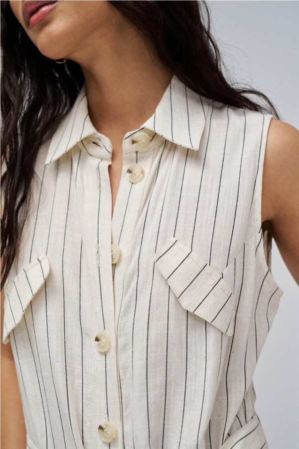 Mono Salsa de rayas con lino