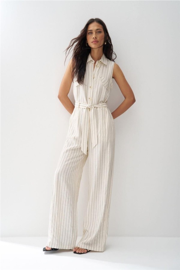 Mono Salsa de rayas con lino