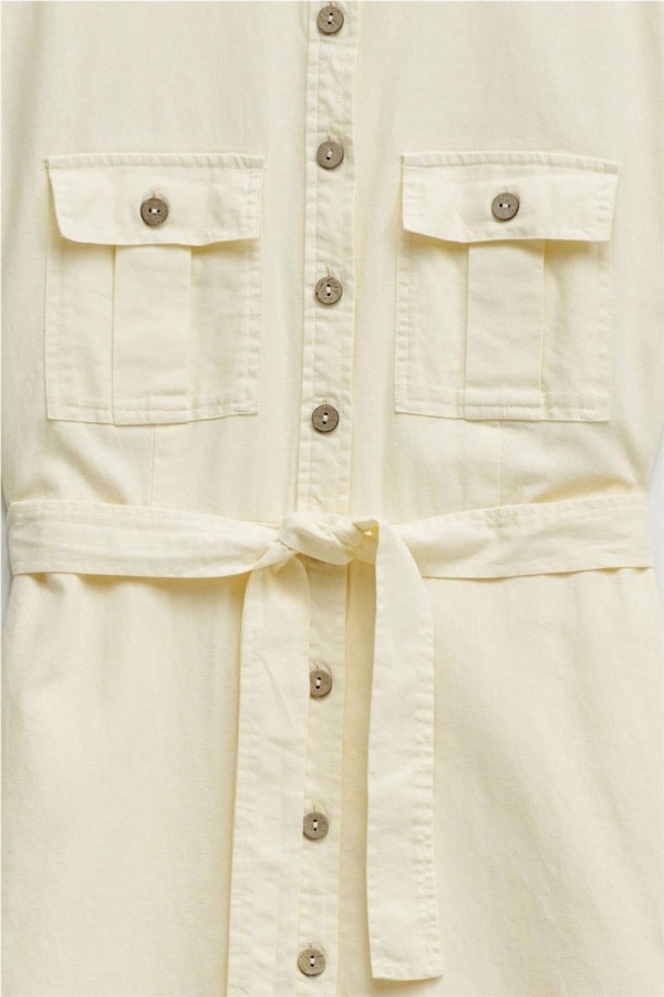 Vestido Salsa midi con lino