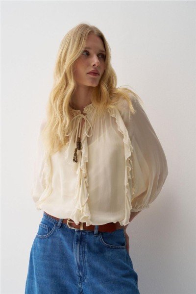 Blusa Salsa con volantes