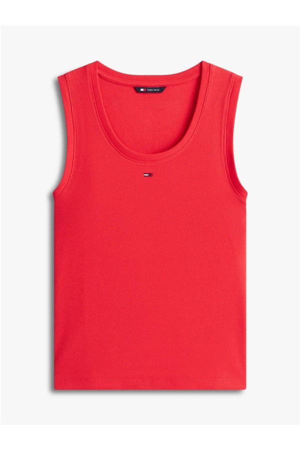 Camiseta Tommy Jeans slim acanalada...