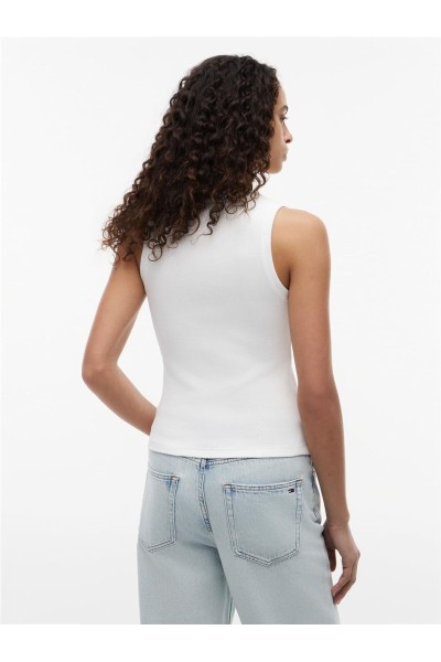 Camiseta Tommy Jeans slim acanalada de cuello redondo amplio