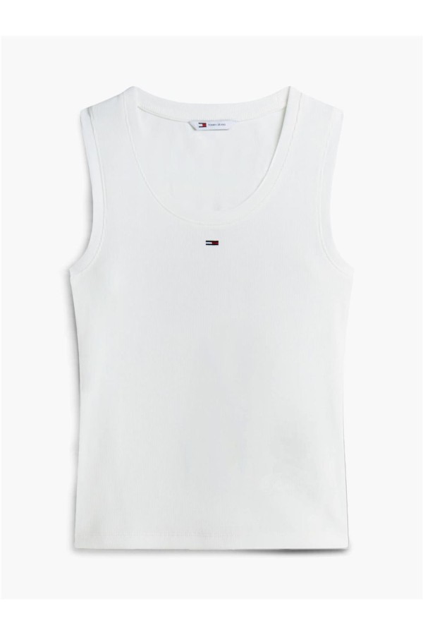 Camiseta Tommy Jeans slim acanalada...