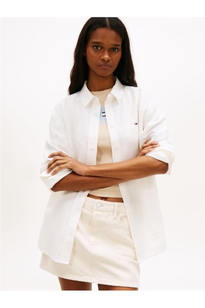 Camisa Tommy Jeans de corte amplio