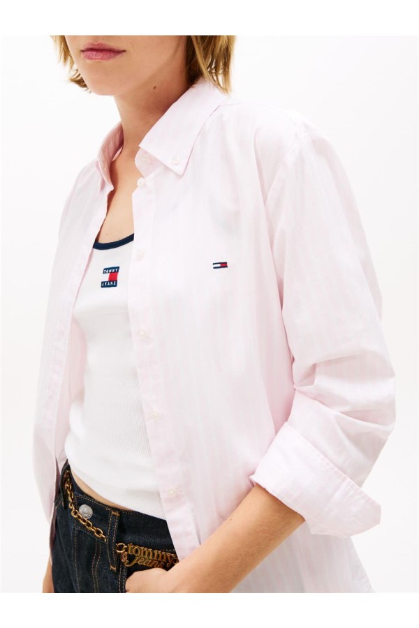 Camisa Tommy Jeans de popelín con...