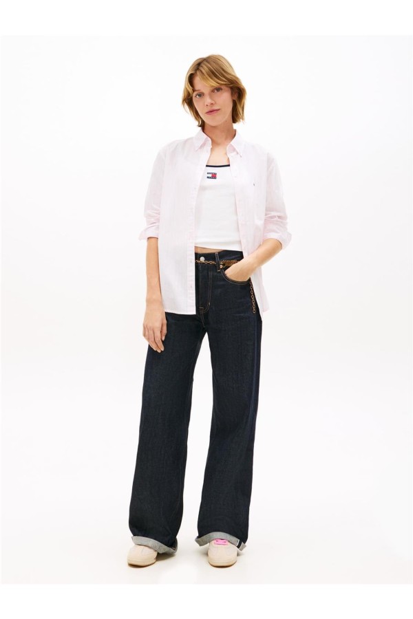 Camisa Tommy Jeans de popelín con...