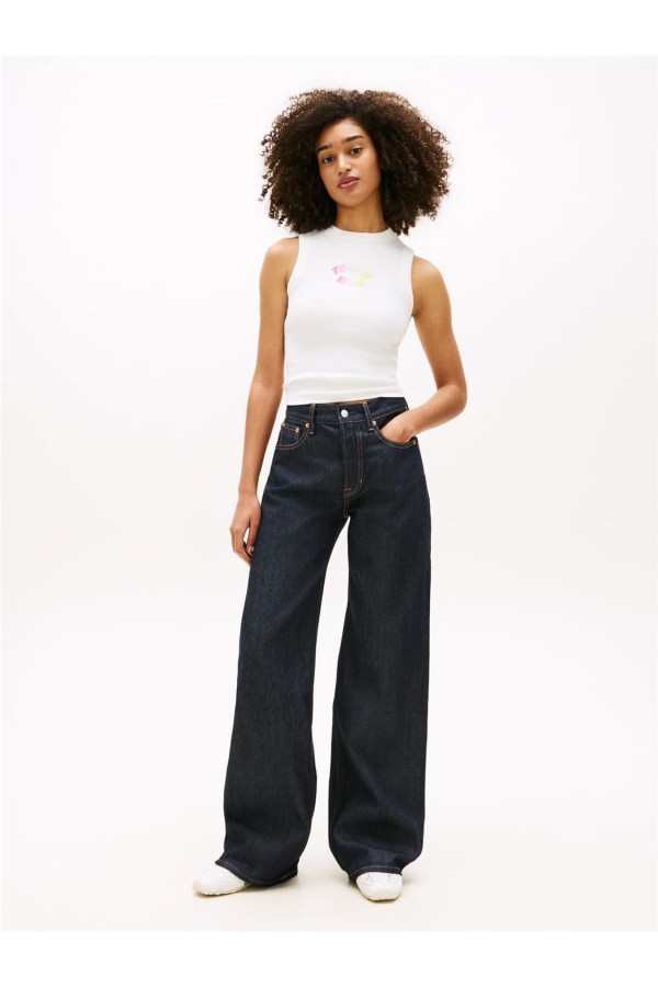 Camiseta Tommy Jeans acanalada con...