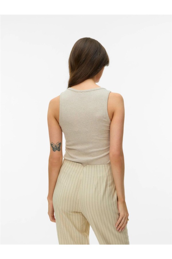 Top Vero Moda Kiki de cuello redondo