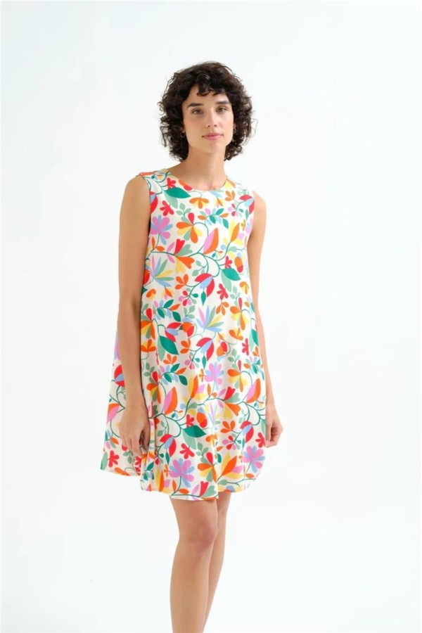 Vestido Corto Compañía Fantástica con estampado lotto