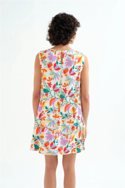 Vestido Corto Compañía Fantástica con estampado lotto