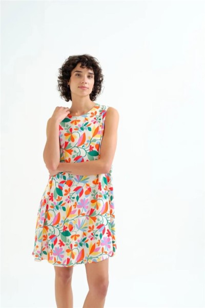 Vestido Corto Compañía Fantástica con estampado lotto