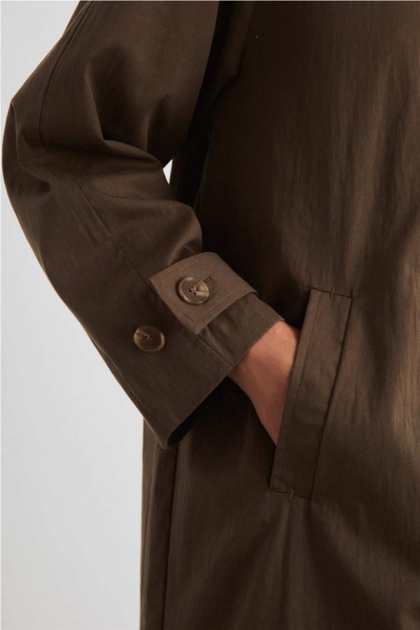 Gabardina midi Mus & Bombon Aelia manga raglán 2