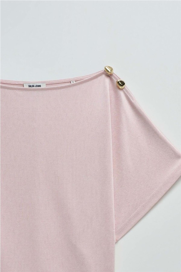 Camiseta Salsa asimétrica con brillo