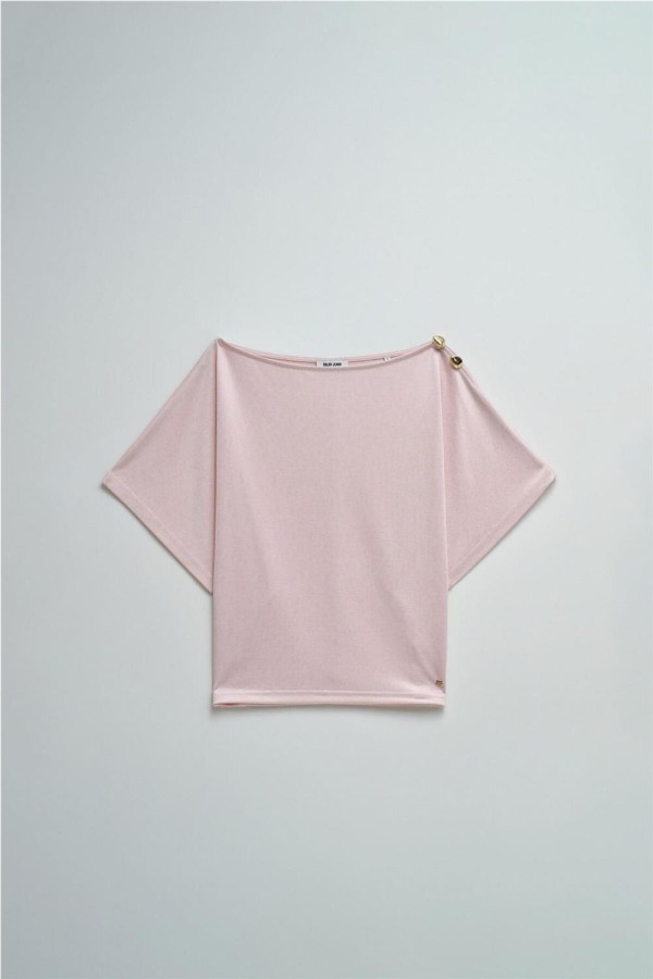 Camiseta Salsa asimétrica con brillo