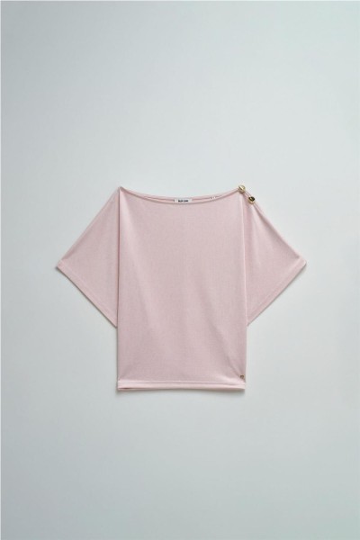 Camiseta Salsa asimétrica con brillo