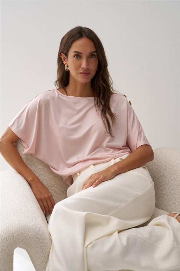 Camiseta Salsa asimétrica con brillo