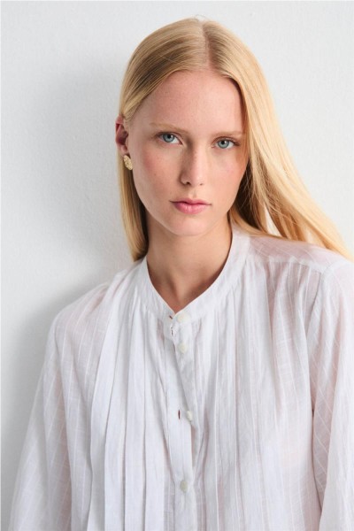 Vestido Mus & Bombon Sare camisero de cuello mao